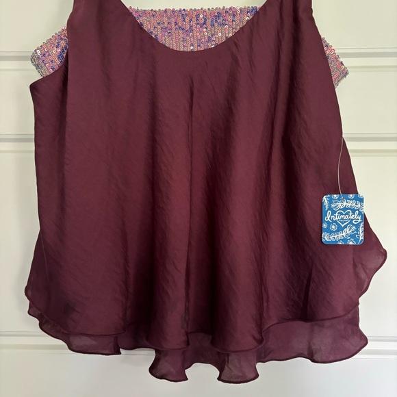 • NWT! [Free People] Sequined Layering Cami • - Picture 3 of 12